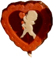 cupid in a heart shaped pop