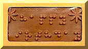 chocolate Braille bar
